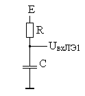 эквивалентная схема мультивибратора на КМОП элементах (а)