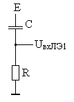 эквивалентная схема мультивибратора на КМОП элементах (б)